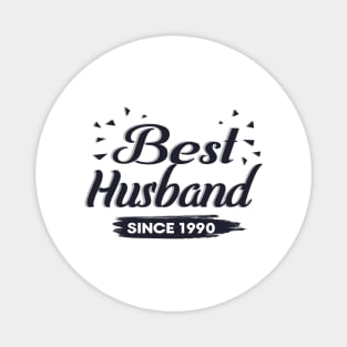 'Best Husband Since 1990' Sweet Wedding Anniversary Gift Magnet